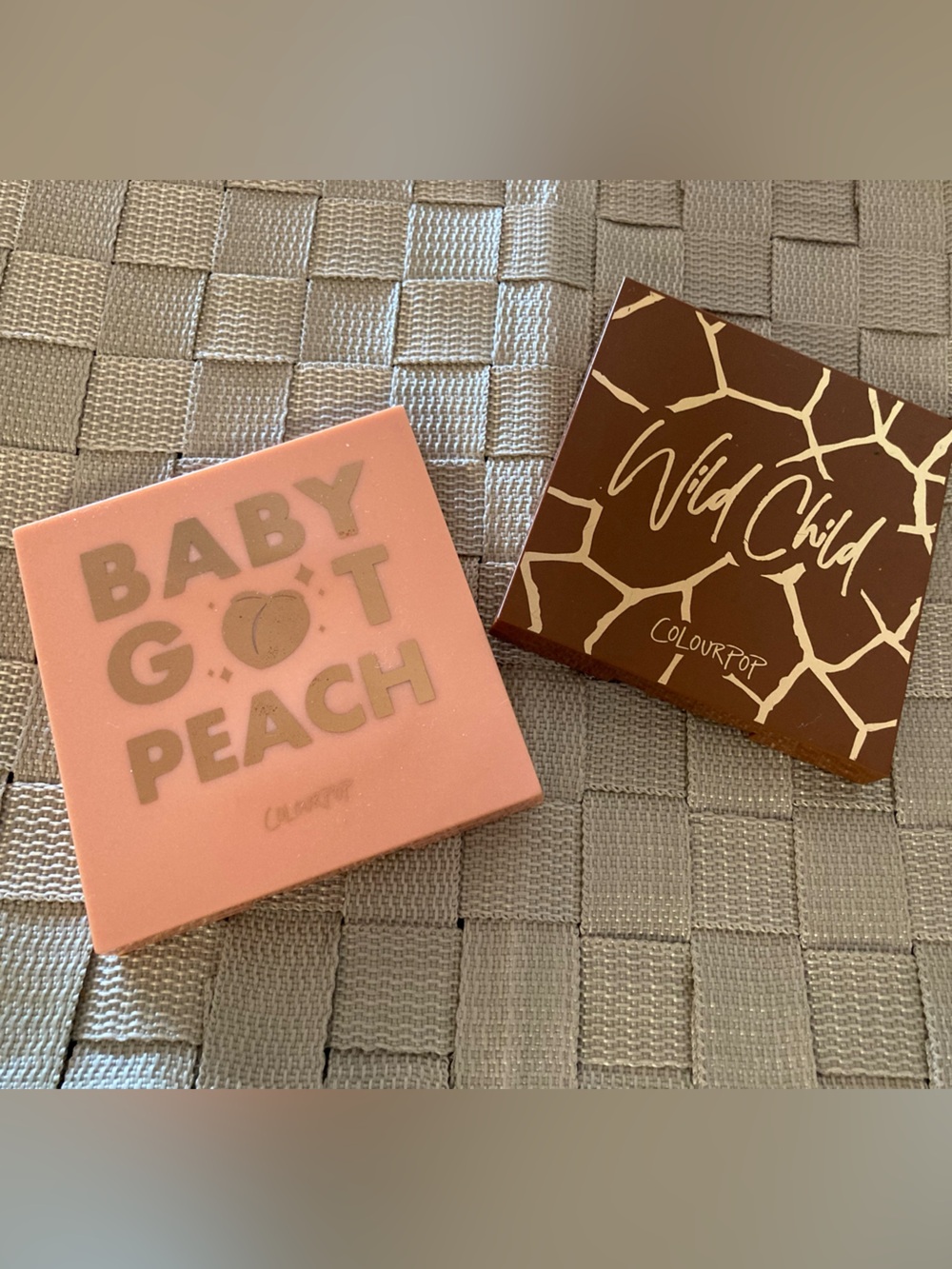 COLORPOP Eyeshadow Palettes: 'BABY GOT PEACH' & 'WILD CHILD' - 18 shades total